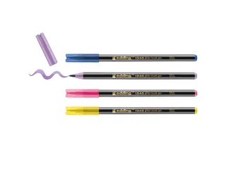 Brushpen edding 1340 glitter assorti set à 4 stuks - 3