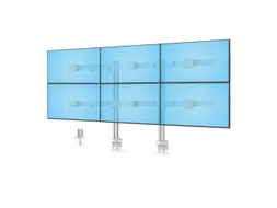 Monitor Arm 6 Schermen tot 32 inch met Crossbar voor Bureau
