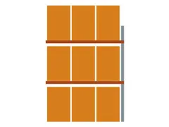 palletstelling,aanbouwveld,HxBxD 4400x2785x1100mm,vakl. 2320kg