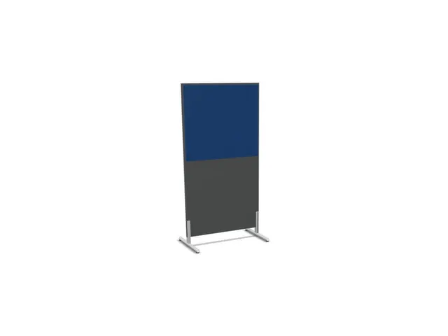scheidingswand,HxB 1545x800mm,MS-donkergrijs,BN6016-blauw