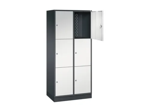 grootvolume-lockersysteem,RAL 7021/RAL 7035,HxBxD 1950x820x500mm