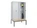 locker voor scheiding van kleding,HxBxD 2120x1200x815mm,4vak