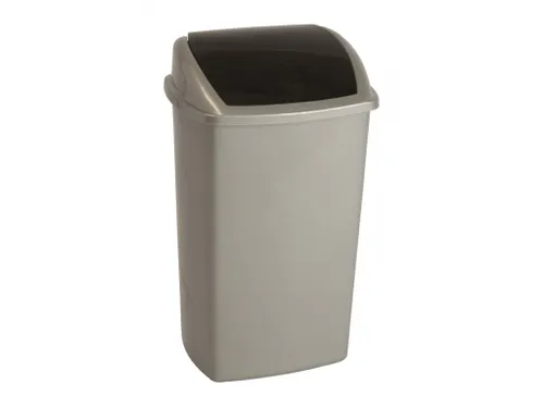 Afvalbak 50 Liter Grijs Zwart