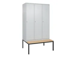 locker voor scheiding van kleding,HxBxD 2120x1200x815mm,3vak