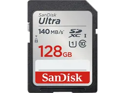 Geheugenkaart Sandisk SDXC Ultra 128GB (140mb/s C10 UHS-I)