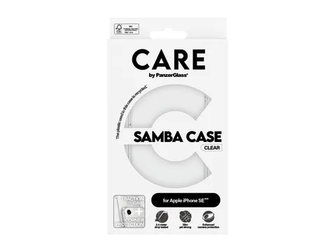 PanzerGlass CARE by Samba Case Transparent iPhone 17e | 16e, Hoe