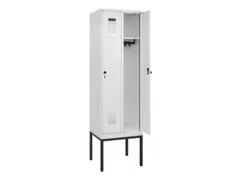 locker,HxBxD 2120x600x500mm,2vak,vak B 300mm,draaigrendel