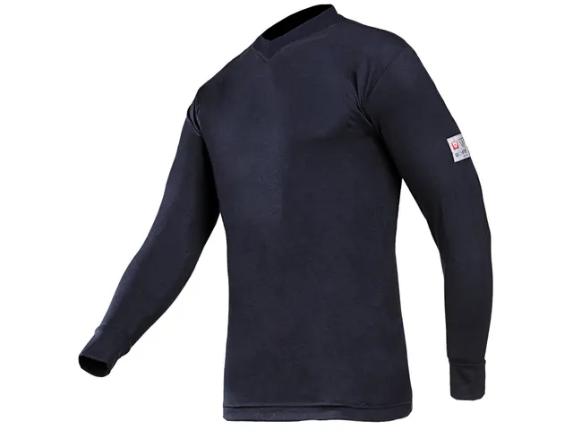 T-shirt Sioen 518A Picton manches longues bleu marine Taille S