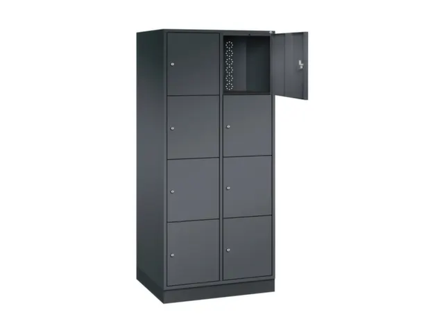 grootvolume-lockersysteem,HxBxD 1950x820x600mm,2x4vakken,cil.-slot