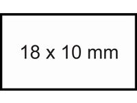Prijsetiket 11x18mm Sato PB1 afneembaar wit