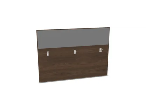 baliepaneel bureau aanbouw achter NV bruin hickory BN8078-grijs 1600mm