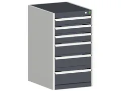 ladekast HxBxD 900x525x525mm 6laden romp RAL7035 front RAL7016