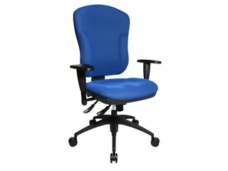 Bureaustoel Topstar Wellpoint 30 SY blauw stof - 3