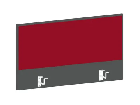 baliepaneel bureau aanbouw achter MS-donkergrijs BN4011-rood 1000mm
