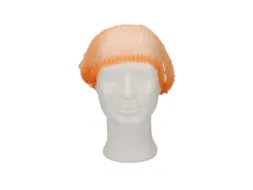 CMT Haarnet Clip Cap PP Non Woven Oranje Maat XL 58cm 1000 Stuks