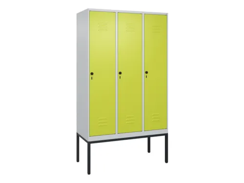 locker,HxBxD 2120x1200x500mm,3vak,vak B 400mm,draaigrendel
