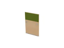 baliepaneel,v. bureau,aanbouw rechts,B 800mm,NE-esdoorn,BN7048-groen