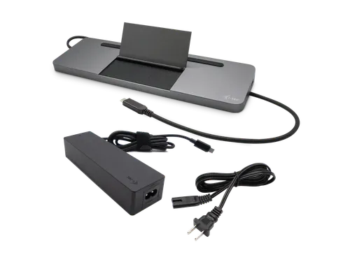 USB-C Metal Ergonomic 4K 3x Display Docking Station with Power Deliver