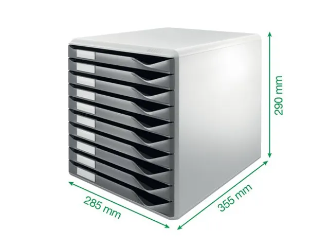 Ladenbox Leitz 5281 10 Laden Grijs