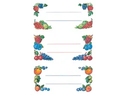 Keuken Etiket Herma 3784 Fruit 12 stuks