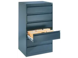 fichekast,HxBxD 1357x787x590mm,drie banen,romp RAL7021,front RAL7021