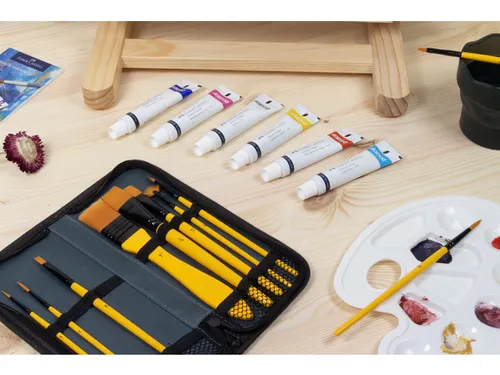 Penselen Kangaro acrylverf set van 10stuks in etui