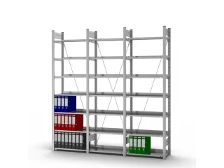 dossierstelling,aanbouwveld,HxBxD 2350x760x335mm,vaklast 60kg - 3