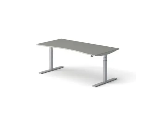 Elektrisch ihv bureau HxBxD 640-1300x1800x900/800mm blad grijs