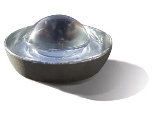 wegdekreflector,HxØ 44x100mm,overrijd H 19mm,veiligheidsglas
