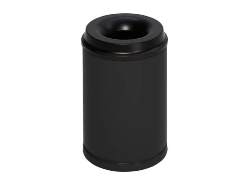 prullenmand zelfblussend 15 liter HxØ 370x250mm kop zwart