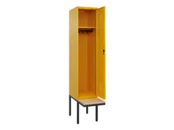 locker met bank,HxBxD 2120x400x815mm,1vak,vak B 400mm,cilinderslot