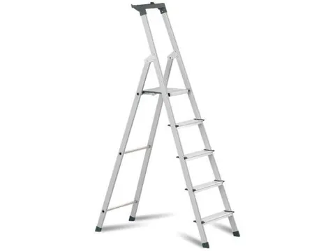 Escabeau aluminium profondeur marches 8cm hauteur plateforme 1 00m