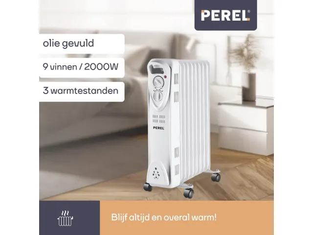 Olieradiator 2000W 9 Ribben