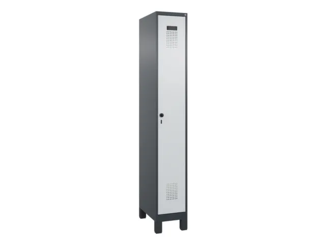 armoire vestiaire noir et blanc,HxlxP 1950x300x500mm,1compart.