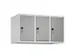 opzetkast,v. locker,3vak.,vak B 300mm,HxBxD 500x900x500mm,draaigrendel
