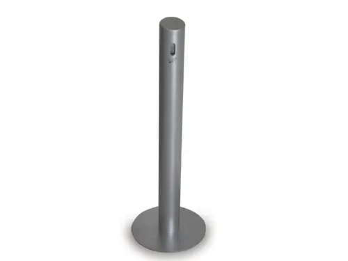 Asbakstaander Aluminium 1041x100mm Voetplaat D 356mm Nieuwzilver