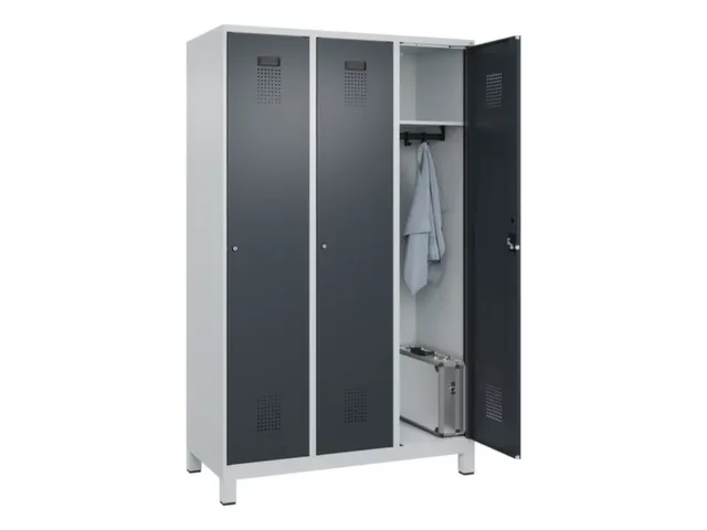 locker,HxBxD 1950x1200x500mm,3vak,vak B 400mm,cil.-slot,voeten