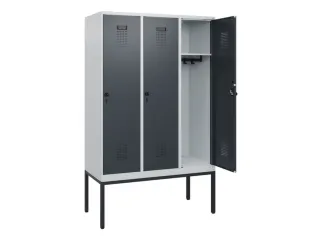 schoollocker,HxBxD 1950x1200x500mm,3vak,vak B 400mm,draaigrendel - 1