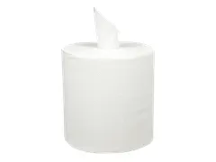 Handdoekrol Wit Midi Coreless cellulose 1-laags 19cmx300m 6 rollen