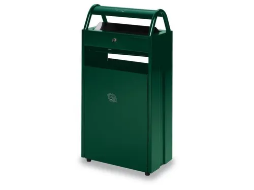 Combi-Asbak 8/60 liter Groen 960x480x250 Overkapping Verzinkt