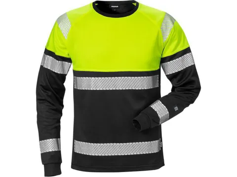 Fristads 7519 T-shirt voor P/COT, fluo geel/zwart, maat XL, per stuk