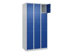 lockerkast,HxBxD 1850x900x500mm,3x5vakken,vak B 300mm,cil.-slot