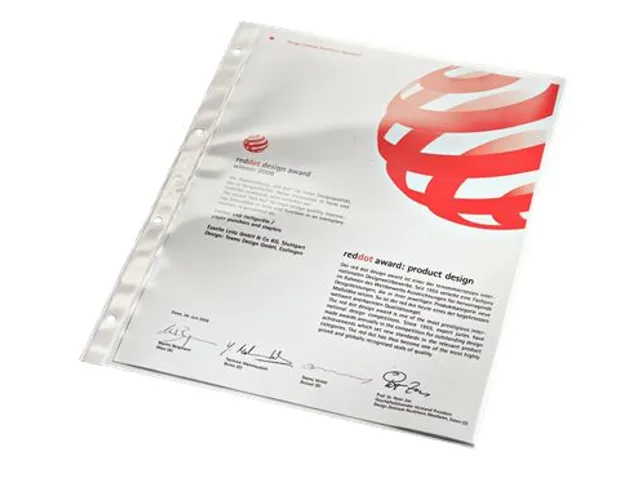 Showtas Leitz 4734 A4 4-gaats 0.08mm PVC glashelder