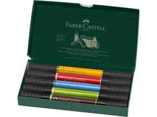 Tekenstift Faber-Castell Pitt Artist Pen duo marker etui a 5 stuks - 3