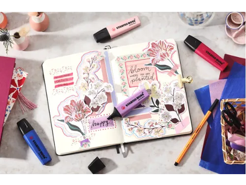 Markeerstift STABILO Boss Wildflower display groot assorti