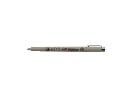 Fineliner Sakura Pigma Micron 003 0.15mm zwart