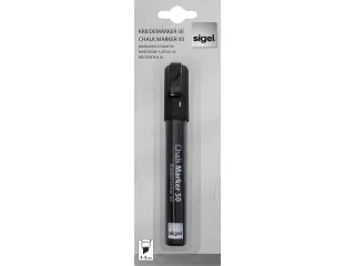 Krijtstift Sigel 1stuk zwart wig punt 1-5 mm - 7