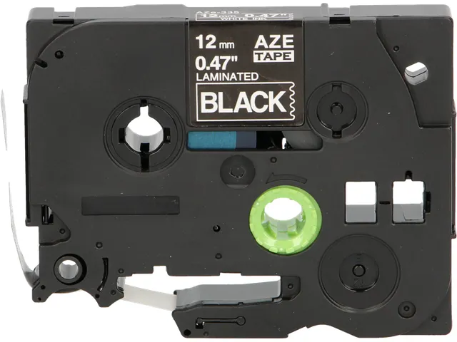Labeltape Brother Compatible Tze-335 12Mm Wit Op Zwart