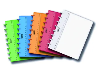 Schrift Adoc A5 lijn 144blz colorlines PP assorti - 1