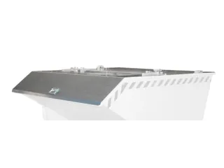 2-dlg. klapdeksel,staal,v. kiepbak 0,3m³,BxD 820x1300mm,verzinkt - 1